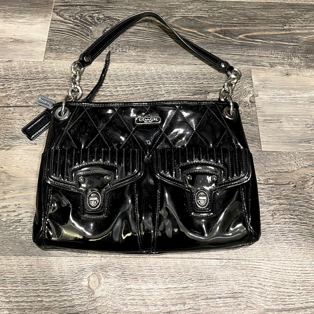 Coach Patent Leather Poppy Hip Bag